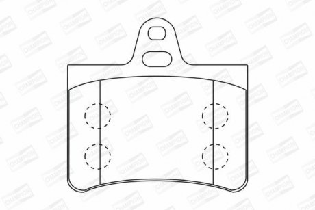 Фото 1 - колодки гальмівні дискові CHAMPION 573028CH Колодки гальмівні дискові CHAMPION 573028CH (фото 1)