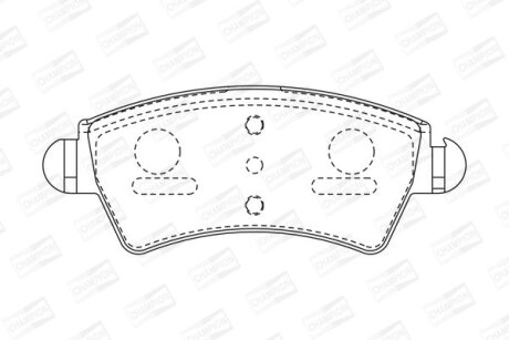 Колодки гальмівні дискові CHAMPION 573036CH