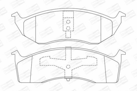 Колодки гальмівні дискові CHAMPION 573072CH