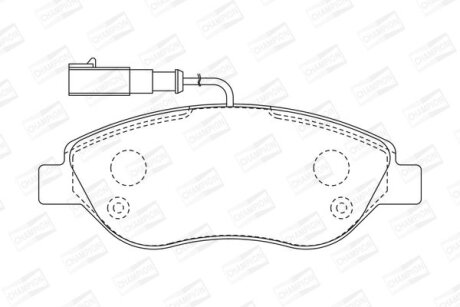 Колодки гальмівні дискові CHAMPION 573076CH