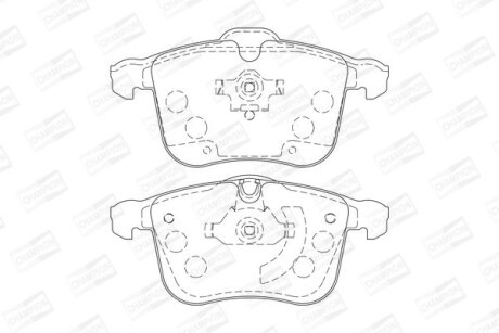 Колодки гальмівні дискові CHAMPION 573090CH (фото 1)