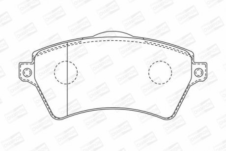 LANDROVER Тормозные колодки передние Freelander 00- CHAMPION 573102CH