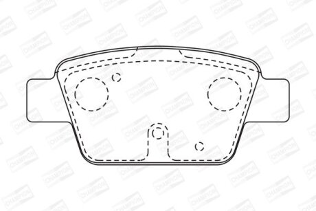 Фото 1 - колодки гальмівні дискові CHAMPION 573105CH Колодки гальмівні дискові CHAMPION 573105CH (фото 1)