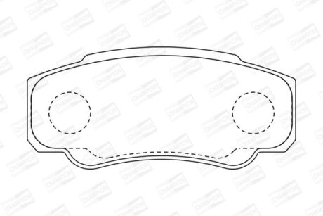 Фото 1 - колодки гальмівні дискові CHAMPION 573115CH Колодки гальмівні дискові CHAMPION 573115CH (фото 1)