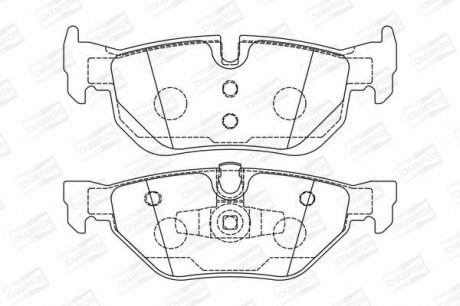 Колодки гальмівні дискові CHAMPION 573139CH (фото 1)