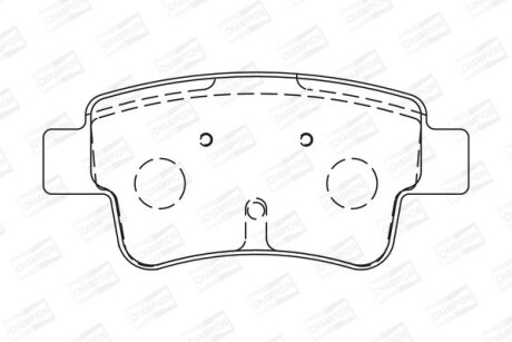 Колодки гальмівні дискові CHAMPION 573166CH
