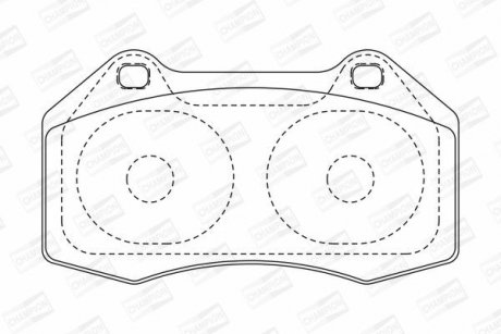 Фото 1 - колодки гальмівні дискові CHAMPION 573253CH Колодки гальмівні дискові CHAMPION 573253CH (фото 1)