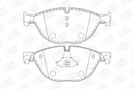 Колодки гальмівні дискові CHAMPION 573292CH