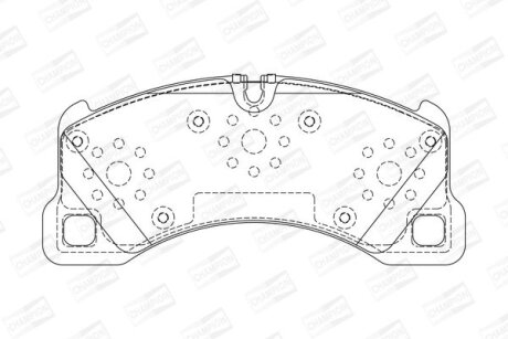 Колодки гальмівні дискові CHAMPION 573329CH (фото 1)
