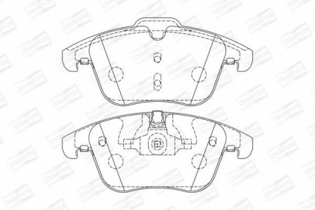 Колодки гальмівні дискові CHAMPION 573336CH (фото 1)
