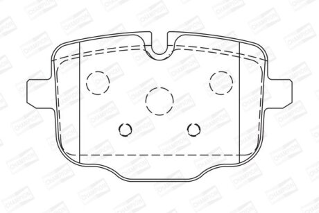 Фото 1 - колодки гальмівні дискові CHAMPION 573353CH Колодки гальмівні дискові CHAMPION 573353CH (фото 1)
