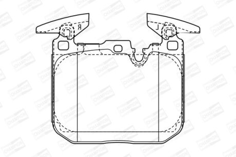 Колодки гальмівні дискові CHAMPION 573355CH