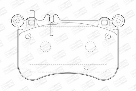 DB Тормозные колодки передн.W212,221,222 11- CHAMPION 573356CH (фото 1)