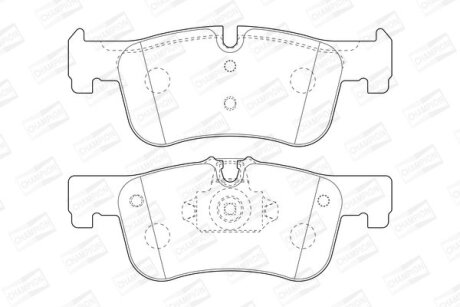 Фото 1 - колодки гальмівні дискові CHAMPION 573437CH Колодки гальмівні дискові CHAMPION 573437CH (фото 1)