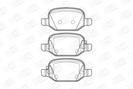 Колодки гальмівні дискові CHAMPION 573445CH