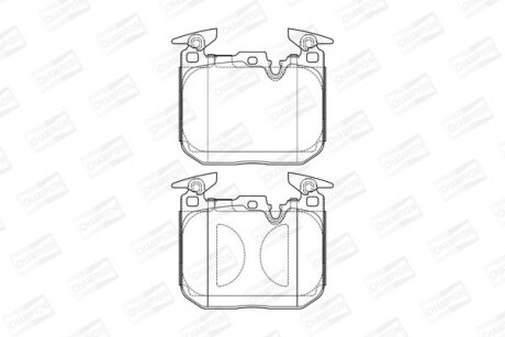 Колодки гальмівні дискові CHAMPION 573602CH (фото 1)
