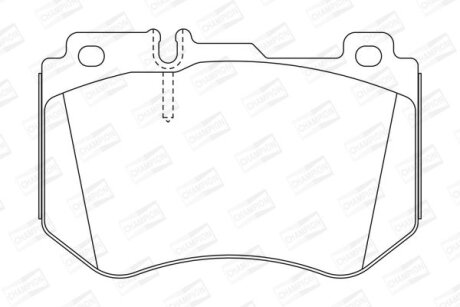 Фото 1 - колодки гальмівні дискові CHAMPION 573607CH Колодки гальмівні дискові CHAMPION 573607CH (фото 1)