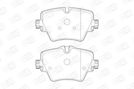 Колодки гальмівні дискові передні BMW 1 (F40), 3 (G20,G80), 5 (G30,F90), X3 (G01,F97) CHAMPION 573612CH (фото 1)