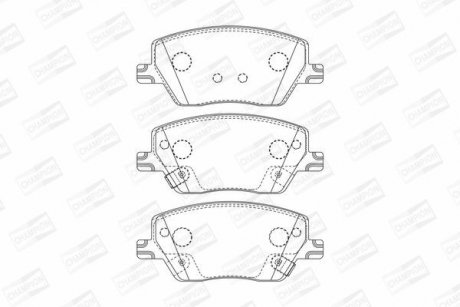 Колодки тормозные дисковые передние Fiat Tipo, Tipo SW/ Linea (15-) C CHAMPION 573626CH