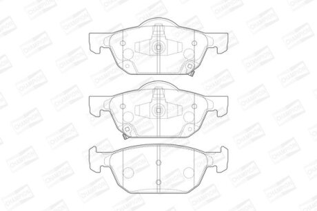 Колодки гальмівні дискові CHAMPION 573670CH (фото 1)