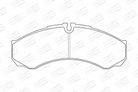 Колодки гальмівні дискові CHAMPION 573717CH