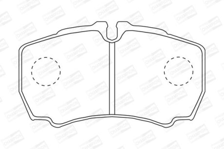 Фото 1 - колодки гальмівні дискові CHAMPION 573721CH Колодки гальмівні дискові CHAMPION 573721CH (фото 1)
