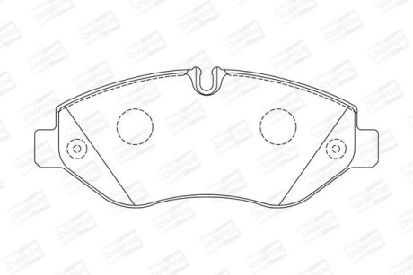 Фото 1 - колодки гальмівні дискові CHAMPION 573739CH Колодки гальмівні дискові CHAMPION 573739CH (фото 1)
