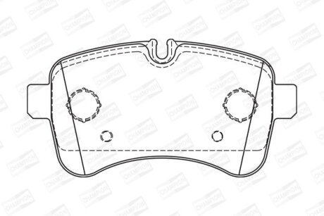 Фото 1 - колодки гальмівні дискові CHAMPION 573740CH Колодки гальмівні дискові CHAMPION 573740CH (фото 1)