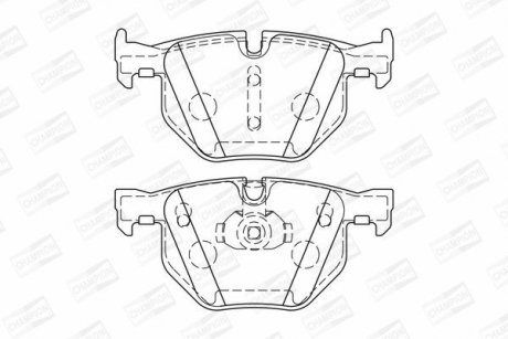 Колодки тормозные дисковые задние BMW X5 (E70) CHAMPION 573744CH (фото 1)