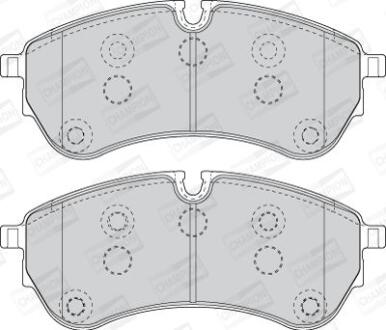VW гальмівні колодки передн. CRAFTER 16- CHAMPION 573831CH (фото 1)