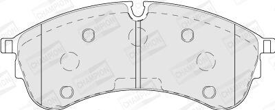 VW гальмівна колодка CRAFTER 2.0 TDI RWD 16-, MAN CHAMPION 573844CH (фото 1)