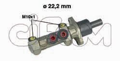 CITROEN Главный тормозной цилиндр с ABS Evasion,Jumpy,Fiat Scudo,Peugeot 605/806,Expert (сист.Bendix) CIFAM 202-227 (фото 1)