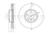 CIFAM BMW диск гальмівний перед.лів.F10,6,7F 01 10- 800-1327C