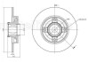 CIFAM CITROEN Диск тормозной задн с ступицой (c подш, с кольцом ABS) Citroen C3,C4 Peugeot 207,307 (249*9*30) 800-878