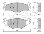 CIFAM VW Тормозные колодки передн.Golf I,II,III,Jetta -92, Passat  -88 822-045-1