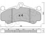CIFAM PORSCHE Колодки гальмівні передн. 911 3.6, 3.8, 4.0 01- 822-1004-0