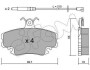 Гальмівні колодки перед. Logan 05-/Megane 96-03/Clio 91-05 822-120-0K