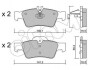 Гальмівні колодки зад. MB E/S-клас (W211/W212/W220/W221) 99- 822-568-0