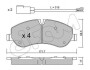 CIFAM FORD Гальмівні колодки передн.Transit 2.2TDCi 12- 822-990-0