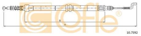 Трос ручника COFLE 10.7392