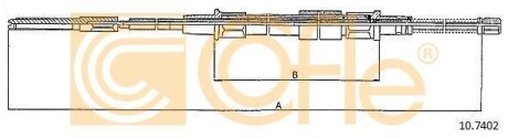 Трос ручника COFLE 107402 (фото 1)