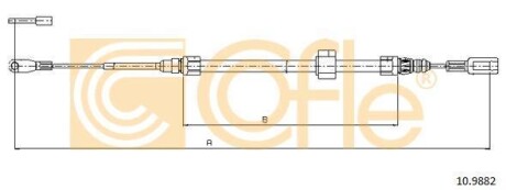 Трос ручника COFLE 10.9882