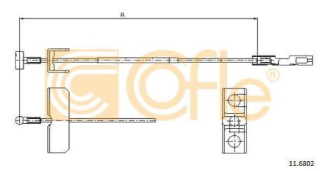 Трос ручника COFLE 116802