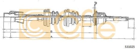 Трос спідометра COFLE S31025