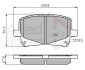 Колодка гальм. диск. toyota camry 2.2, 3.0 24v, 3 ADB0904