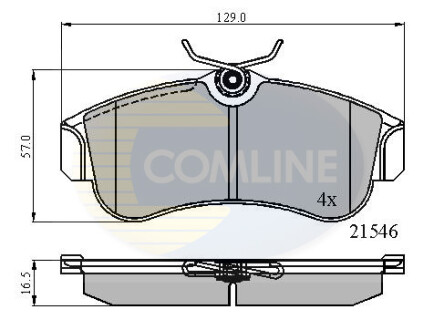 - Гальмівні колодки до дисків Comline CBP0566 (фото 1)