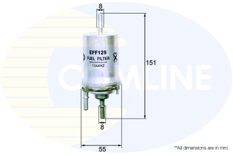 Фильтр топливный в сборе Comline EFF129 (фото 1)