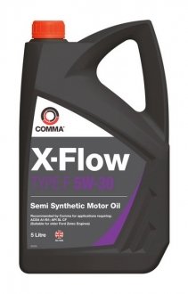 Олива для двигуна COMMA XFLOWF5W30SEMI5L (фото 1)