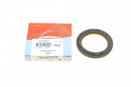 Сальник двигателя FRONT VAG 2,0 TFSI 08- 45X60X8 PTFE CORTECO 19036597B