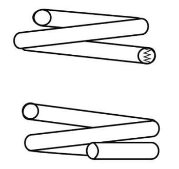 Пружина передняя VW GOLF 92-03, AUDI A3 96-03, SEAT LEON 99-05, SKODA OCTAVIA TOUR 96-10 CS Germany 14950707